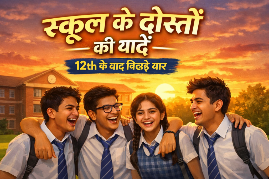 स्कूल के दोस्तों की यादें | 12th के बाद बिछड़े दोस्तों पर दिल छू लेने वाली कविता